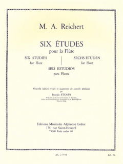 Reichert: 6 ètudes /fl i gruppen Noter & böcker / Flöjt / Spelskolor, etyder och övningar hos musikskolan.se (AL23698)