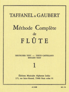 Taffanel & Gaubert: Methode Complete Vol 1 /Fl i gruppen Noter & böcker / Flöjt / Spelskolor, etyder och övningar hos musikskolan.se (AL24889)