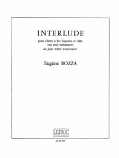 Bozza: Interlude /Fl solo i gruppen Noter & böcker / Flöjt / Soloflöjt hos musikskolan.se (AL25639)
