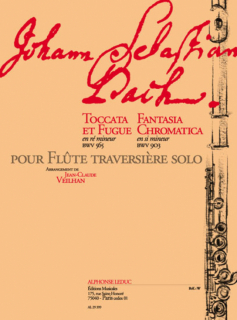 Bach: Toccata &Fuga Fantasia Chromatica /Fl i gruppen Noter & böcker / Flöjt / Soloflöjt hos musikskolan.se (AL29399)
