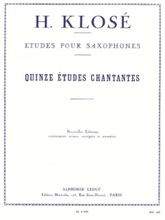 Klosé: 15 etudes chantantes - Sax i gruppen Noter & böcker / Saxofon / Spelskolor, etyder och övningar hos musikskolan.se (AL6404)