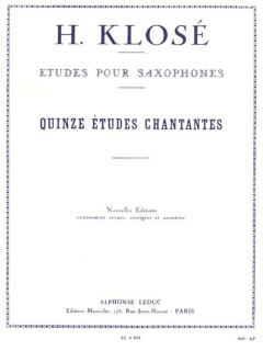 Klosé: 15 etudes chantantes - Sax i gruppen Noter & böcker / Saxofon / Spelskolor, etyder och övningar hos musikskolan.se (AL6404)