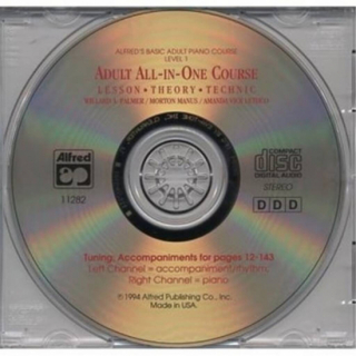 CD till Alfreds Basic Adult Course All-in-One 1 i gruppen Noter & böcker / Piano/Keyboard / Pianoskolor hos musikskolan.se (ALF0011282)