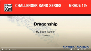 Dragonship för blåsorkester (concert band) i gruppen Noter & böcker / Blåsorkester / Blåsorkester, Concert band etc hos musikskolan.se (ALF0046648)