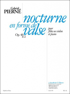 Pierne: Nocturne en forme de valse pour flûte et piano i gruppen Noter & böcker / Flöjt / Flöjt med pianoackompanjemang hos musikskolan.se (ALHA09326)