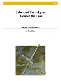 Louke: Extended Techniques -- Double The Fun i gruppen Noter & böcker / Flöjt / Duetter - 2 flöjter / 2 flöjter+piano hos musikskolan.se (ALRYFD20)