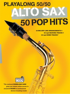 Playalong 50/50: Alto Sax - 50 Pop Hits i gruppen Noter & böcker / Saxofon / Notsamlingar hos musikskolan.se (AM1006489)