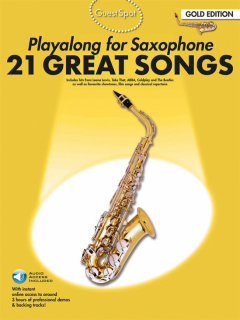 Guest Spot : Playalong for Saxophone 21 Great Songs Gold Edition i gruppen Noter & böcker / Saxofon / Notsamlingar hos musikskolan.se (AM997766R)