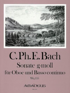 CPE Bach: Sonate in g-moll /oboe+pi i gruppen Noter & böcker / Oboe / Klassiska noter hos musikskolan.se (AMA2279)