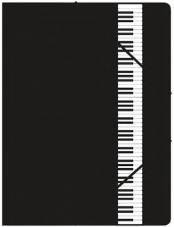 Resårmapp klaviatur i gruppen Instrument & tillbehör / Kort & pappersvaror hos musikskolan.se (B0053)