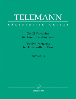 Telemann: 12 Fantasien für Querflöte ohne Bass i gruppen Noter & böcker / Flöjt / Soloflöjt hos musikskolan.se (BA2971)