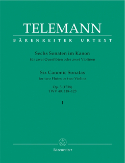 Telemann: 6 Sonaten im Kanon 1 i gruppen Noter & böcker / Flöjt / Duetter - 2 flöjter / 2 flöjter+piano hos musikskolan.se (BA2981)