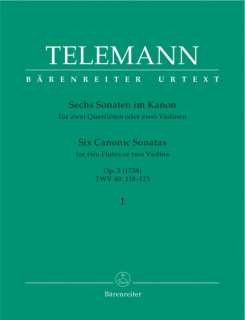 Telemann: 6 Sonaten im Kanon 1 i gruppen Noter & böcker / Flöjt / Duetter - 2 flöjter / 2 flöjter+piano hos musikskolan.se (BA2981)
