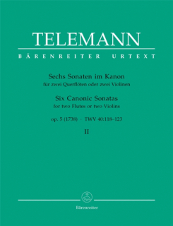 Telemann: 6 Sonaten im Kanon 2 i gruppen Noter & böcker / Flöjt / Duetter - 2 flöjter / 2 flöjter+piano hos musikskolan.se (BA2982)