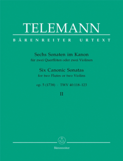Telemann: 6 Sonaten im Kanon 2 i gruppen Noter & böcker / Flöjt / Duetter - 2 flöjter / 2 flöjter+piano hos musikskolan.se (BA2982)