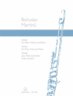 Martinu: Sonate für Flöte, Violine und Klavier i gruppen Noter & böcker / Flöjt / Flöjt med stråkinstrument hos musikskolan.se (BA3326)