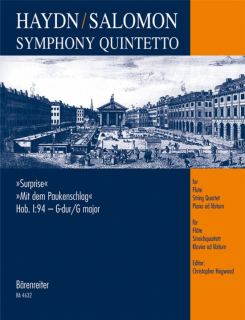 Haydn: Symfoni 94 /Fl+Strkv i gruppen Noter & böcker / Violin / Flerstämmigt/ensemble hos musikskolan.se (BA4632)