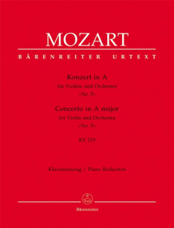 Mozart: Konzert in A für Violine und Orchester Nr. 5 i gruppen Noter & böcker / Violin / Klassiska noter hos musikskolan.se (BA4712-90)