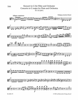 Mozart: Konsert G-dur KV 313 /Va i gruppen Noter & böcker / Flöjt / Flöjt med pianoackompanjemang hos musikskolan.se (BA4854-79)