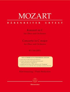 Mozart: Oboekonsert C-dur KV314 i gruppen Noter & böcker / Oboe / Klassiska noter hos musikskolan.se (BA4856A)