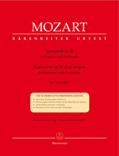 Mozart: Fagottkonzert Bb-dur i gruppen Noter & böcker / Fagott / Klassiska noter hos musikskolan.se (BA4868A)