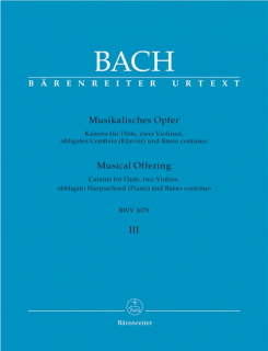 Bach: Musikal Opfer 3/Urtext i gruppen Noter & böcker / Flöjt / Flöjt med stråkinstrument hos musikskolan.se (BA5156)