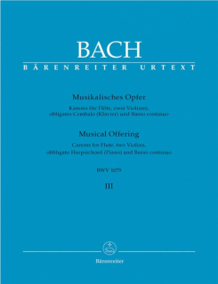 Bach: Musikalisches Opfer Heft 3 BWV 1079 i gruppen Noter & böcker / Flöjt / Flöjt med stråkinstrument hos musikskolan.se (BA5156)