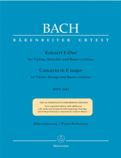 Bach: Violin Concerto i E-dur BWV 1042 i gruppen Noter & böcker / Violin / Klassiska noter hos musikskolan.se (BA5190-90)