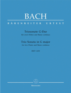 J. S. Bach: Triosonat G-dur 2 flöjter+Basso continu i gruppen Noter & böcker / Flöjt / Duetter - 2 flöjter / 2 flöjter+piano hos musikskolan.se (BA5199)