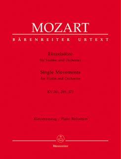 Mozart: Einzelsätze für Violine und Orchester KV 261, 269, (261a), 373 i gruppen Noter & böcker / Violin / Klassiska noter hos musikskolan.se (BA5379-90)