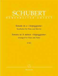 Schubert: Sonat i A-moll, Arpeggione Flöjt + piano i gruppen Noter & böcker / Flöjt / Flöjt med pianoackompanjemang hos musikskolan.se (BA5681)
