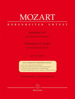 Mozart: Andante C-dur KV 315 i gruppen Noter & böcker / Flöjt / Flöjt med pianoackompanjemang hos musikskolan.se (BA5748A)