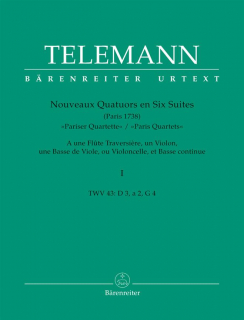 Telemann: Parisian Quartets 1 i gruppen Noter & böcker / Flöjt / Flöjt med stråkinstrument hos musikskolan.se (BA5881)