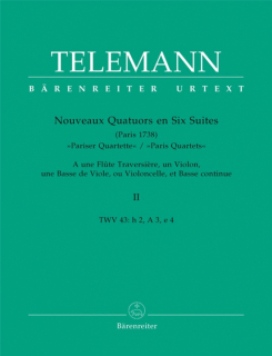 Telemann: Parisian Quartets 2 i gruppen Noter & böcker / Flöjt / Flöjt med stråkinstrument hos musikskolan.se (BA5882)