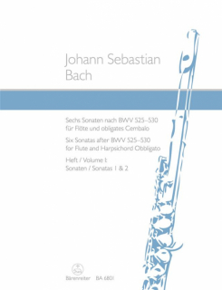 Bach: Sechs Sonaten 1 /Fl+cemb i gruppen Noter & böcker / Flöjt / Flöjt med pianoackompanjemang hos musikskolan.se (BA6801)