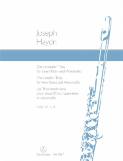 Haydn: Die Londoner Trios für zwei Flöten und Violoncello i gruppen Noter & böcker / Flöjt / Flöjt med stråkinstrument hos musikskolan.se (BA6897)