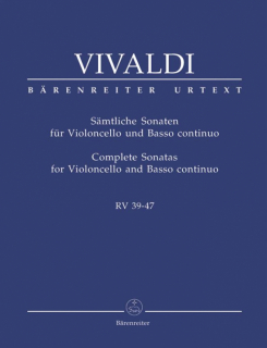 Vivaldi Sonater för violoncello och basso continuo i gruppen Noter & böcker / Cello / Klassiska noter hos musikskolan.se (BA6995)