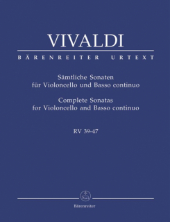 Vivaldi Sonater för violoncello och basso continuo i gruppen Noter & böcker / Cello / Klassiska noter hos musikskolan.se (BA6995)
