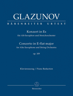 Glazunov: Concerto In Es op. 109 - Sax + Pi i gruppen Noter & böcker / Saxofon / Klassiska noter hos musikskolan.se (BA8732)