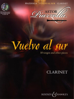 Piazzolla: Vuelvo al sur Klarinett+Cd  i gruppen Noter & böcker / Klarinett / Klassiska noter hos musikskolan.se (BH11880)