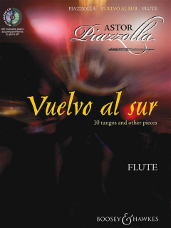 Piazzolla: Vuelvo al sur Flöjt + piano i gruppen Noter & böcker / Flöjt / Playalong för flöjt hos musikskolan.se (BH11966)