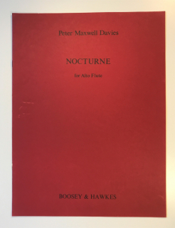 Maxwell Davies: Nocturne for Alto Flute i gruppen Noter & böcker / Flöjt / Altflöjt och basflöjt hos musikskolan.se (BH2000211)