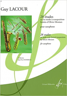 Lacour: 28 Ètyder Messiaen - Sax i gruppen Noter & böcker / Saxofon / Spelskolor, etyder och övningar hos musikskolan.se (BIL1502)