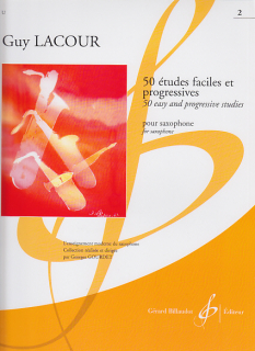 Lacour: 50 etudes 2 för saxofon i gruppen Noter & böcker / Saxofon / Spelskolor, etyder och övningar hos musikskolan.se (BIL1549)