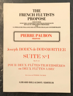 Boismortier: Suite No 1/2 Fl i gruppen Noter & böcker / Flöjt / Duetter - 2 flöjter / 2 flöjter+piano hos musikskolan.se (BIL2104)