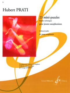 Prati: 23 Mini Puzzles - Sax i gruppen Noter & böcker / Saxofon / Spelskolor, etyder och övningar hos musikskolan.se (BIL4668)