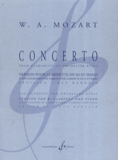Mozart: Klarinettkonsert KV 622 för Bb-klarinett och piano i gruppen Noter & böcker / Klarinett / Klassiska noter hos musikskolan.se (BIL5571)