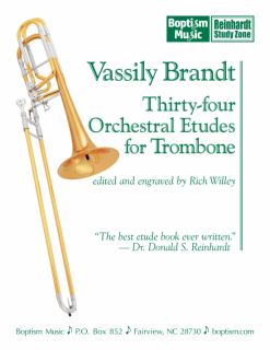 Brandt: 34 Orchestral Etudes for Trombone i gruppen Noter & böcker / Trombon/Baryton / Spelskolor hos musikskolan.se (BMRSZ008)