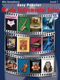 Easy popular movie instrumental solos - Altsaxofon i gruppen Noter & böcker / Saxofon / Playalong för saxofon hos musikskolan.se (BN28148)