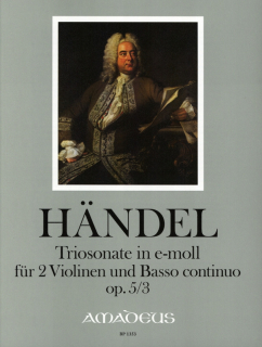 Händel: Triosonate In E-moll Op. 5/3 (2 Violinen und BC) i gruppen Noter & böcker / Violin / Klassiska noter hos musikskolan.se (BP1353)